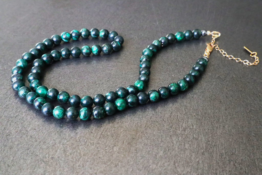 Raw Emerald Necklace