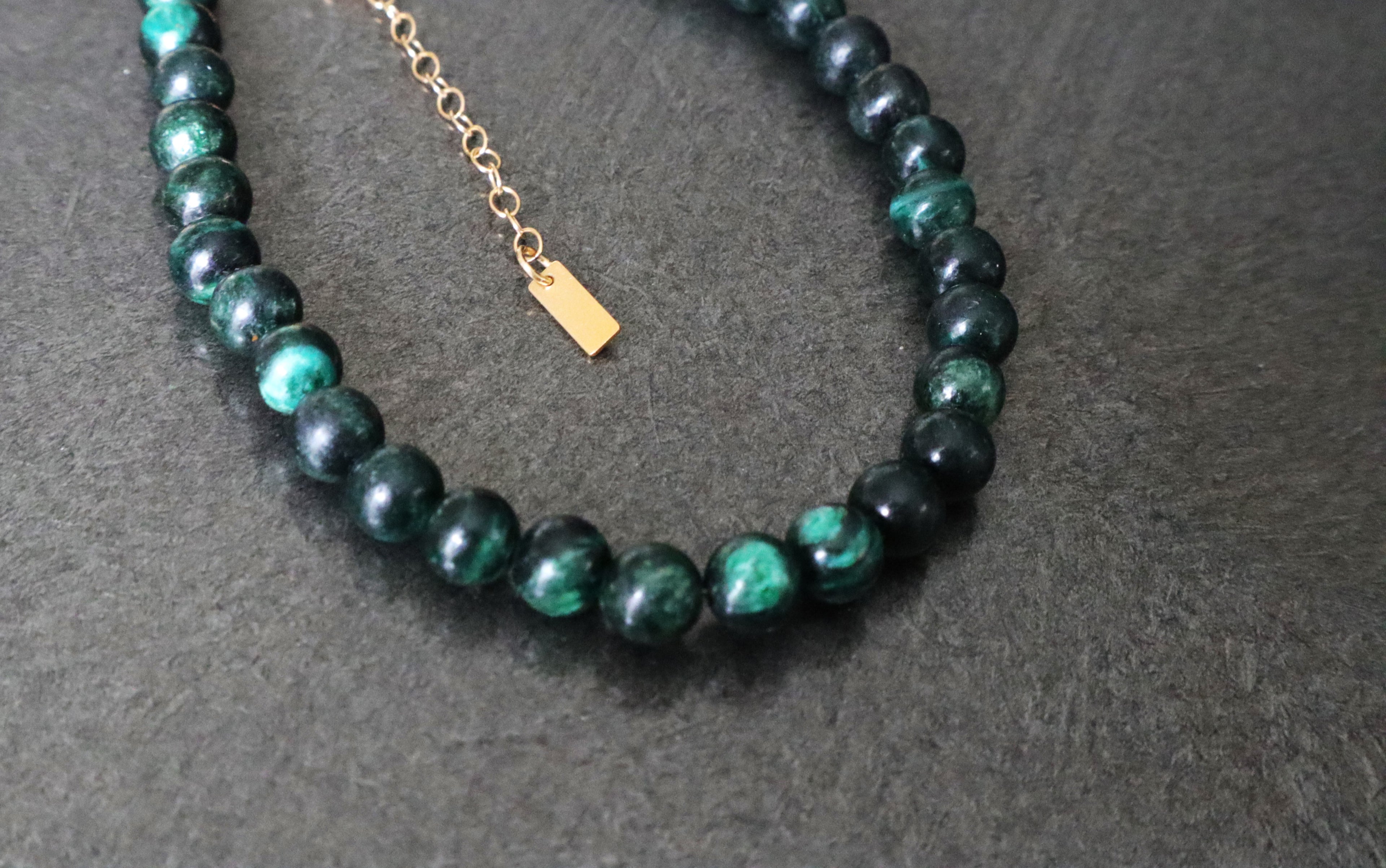 Raw Emerald Bracelet