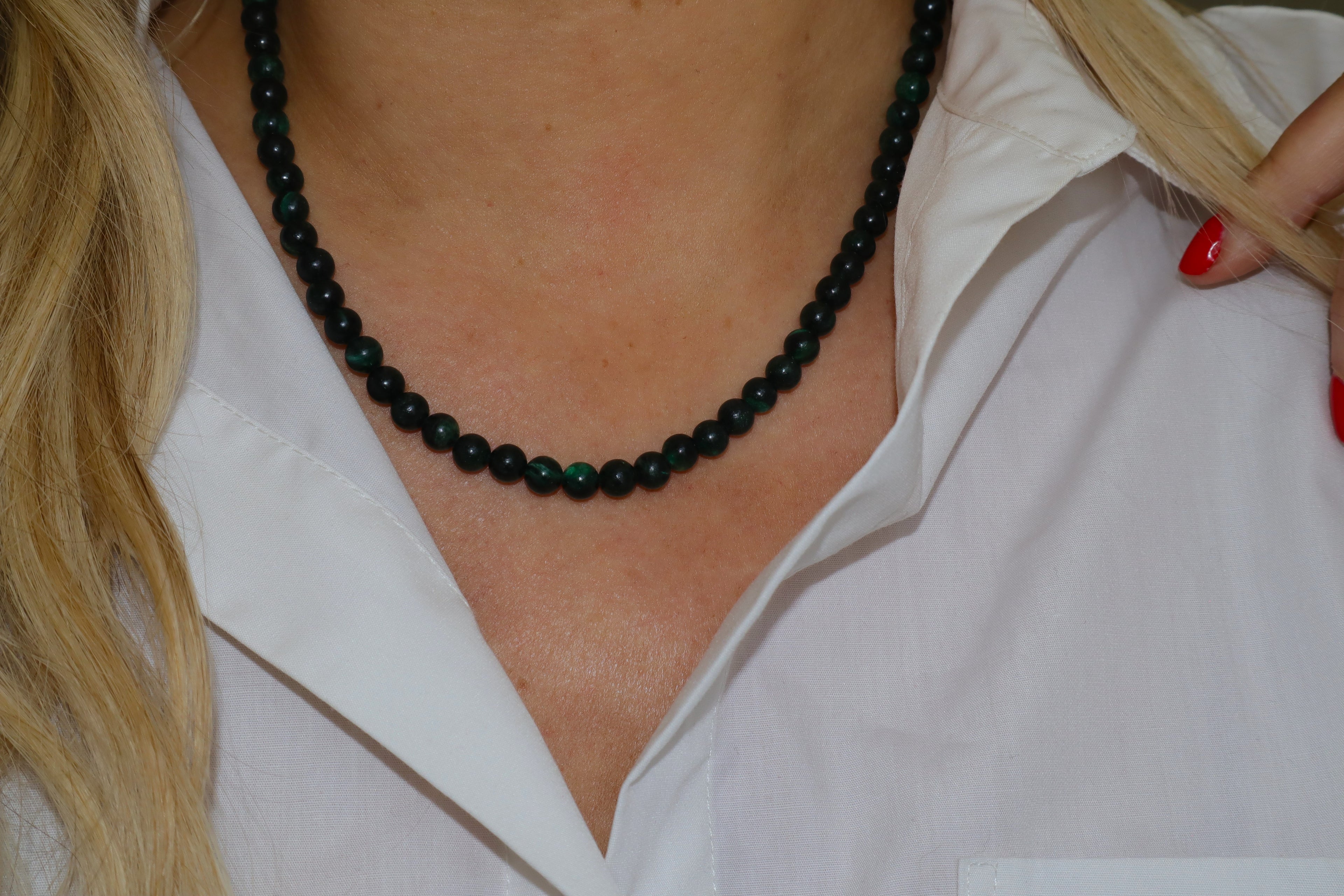 Raw Emerald Necklace