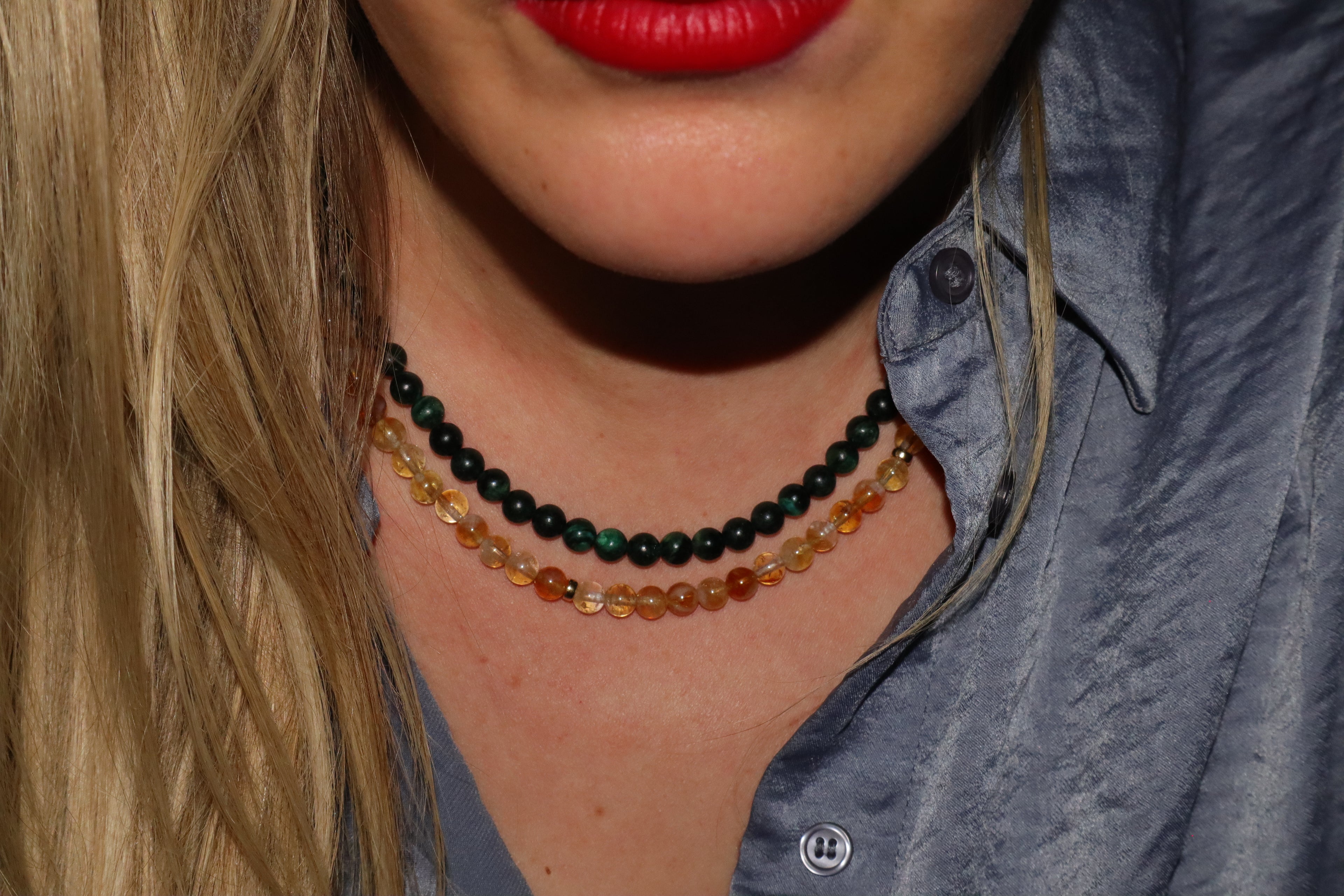 Raw Emerald Necklace