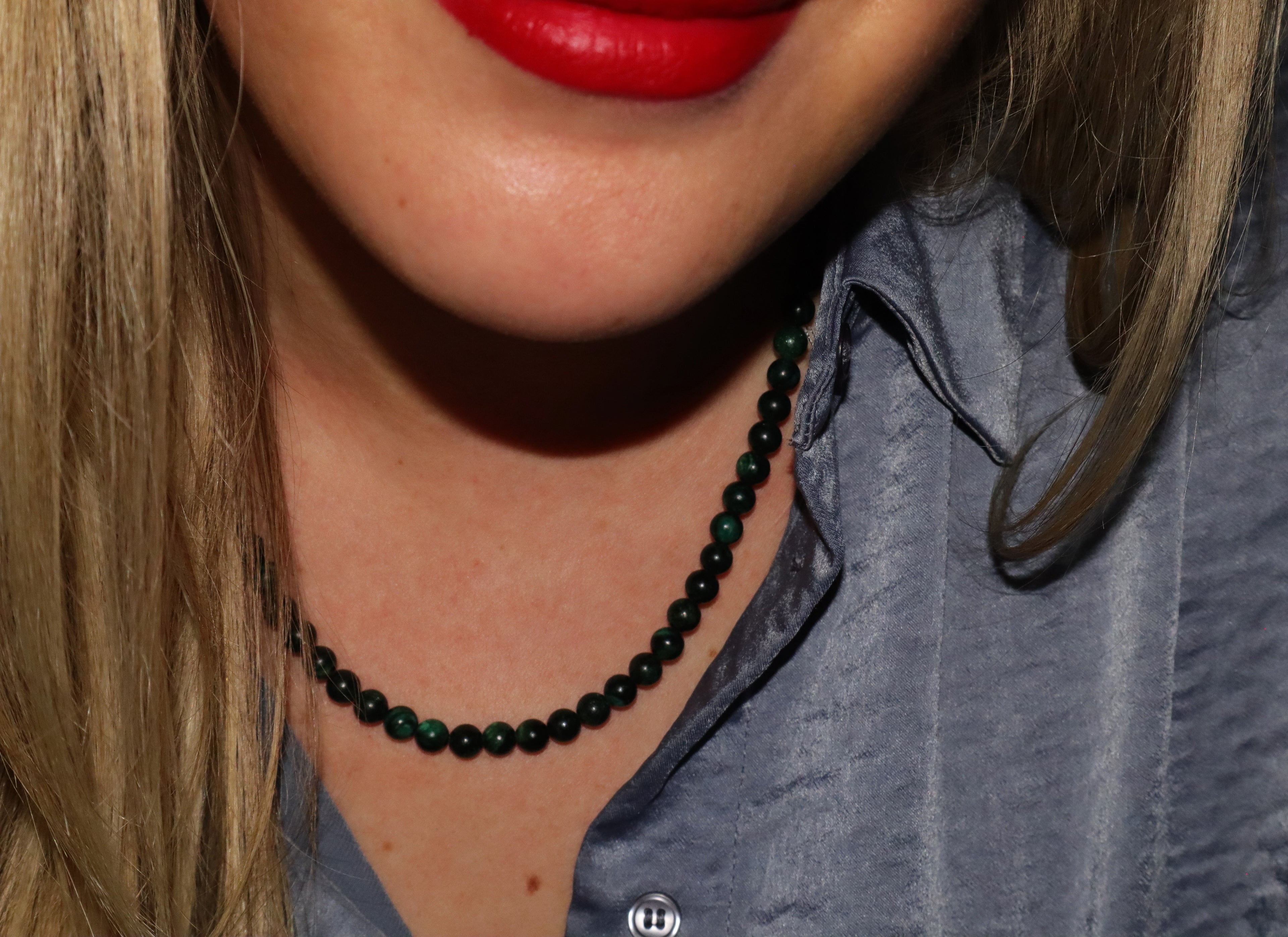 Raw Emerald Necklace