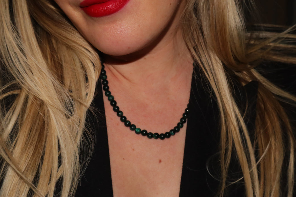 Raw Emerald Necklace