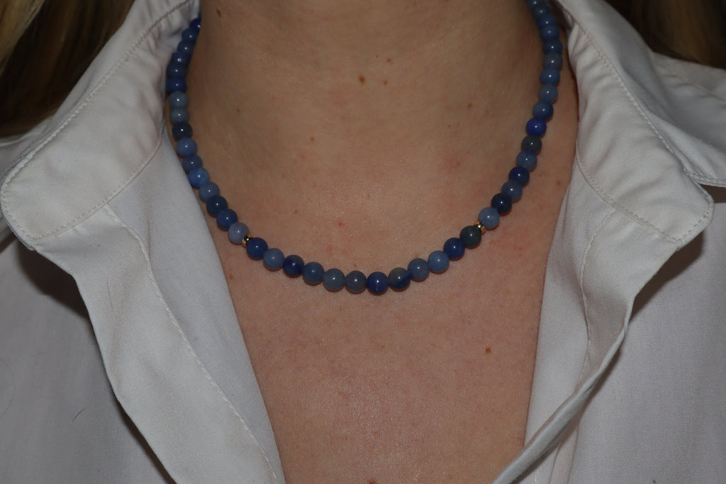 Blue Adventurine with Gold