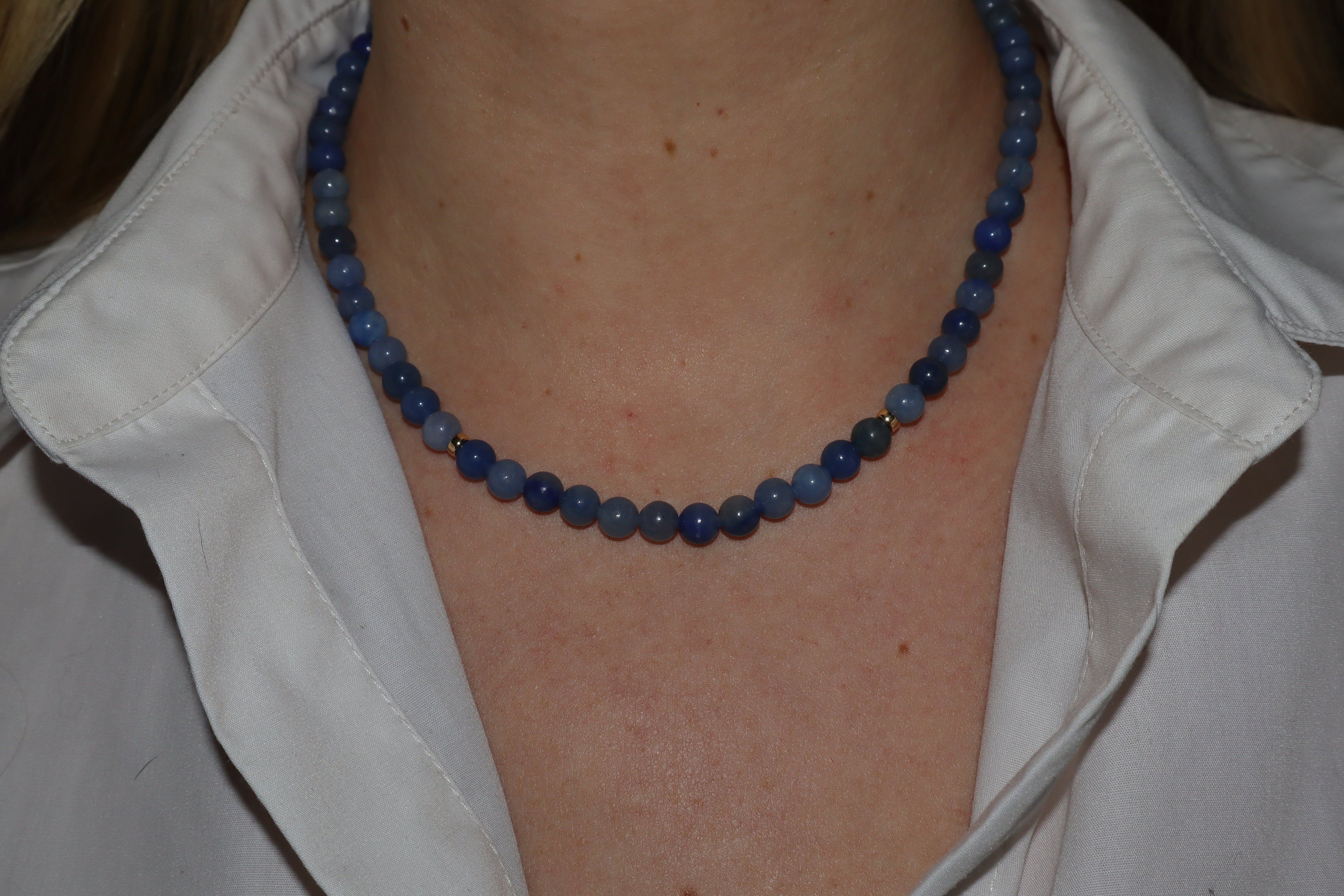 Blue Adventurine with Gold