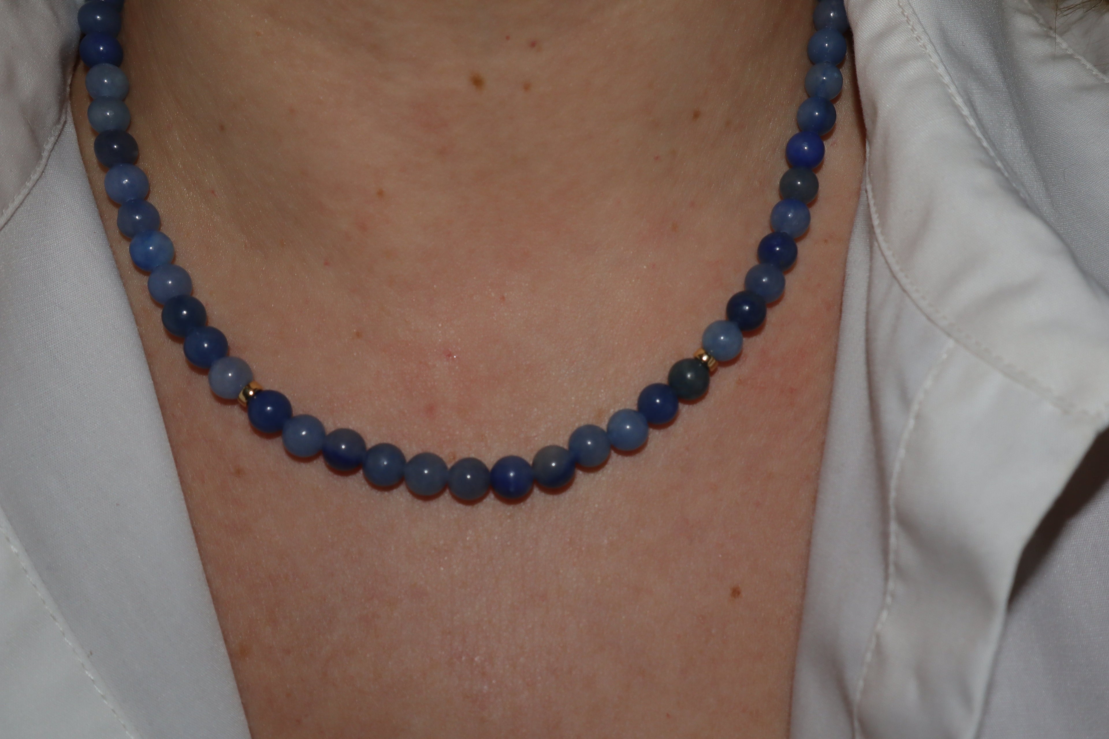 Blue Adventurine with Gold