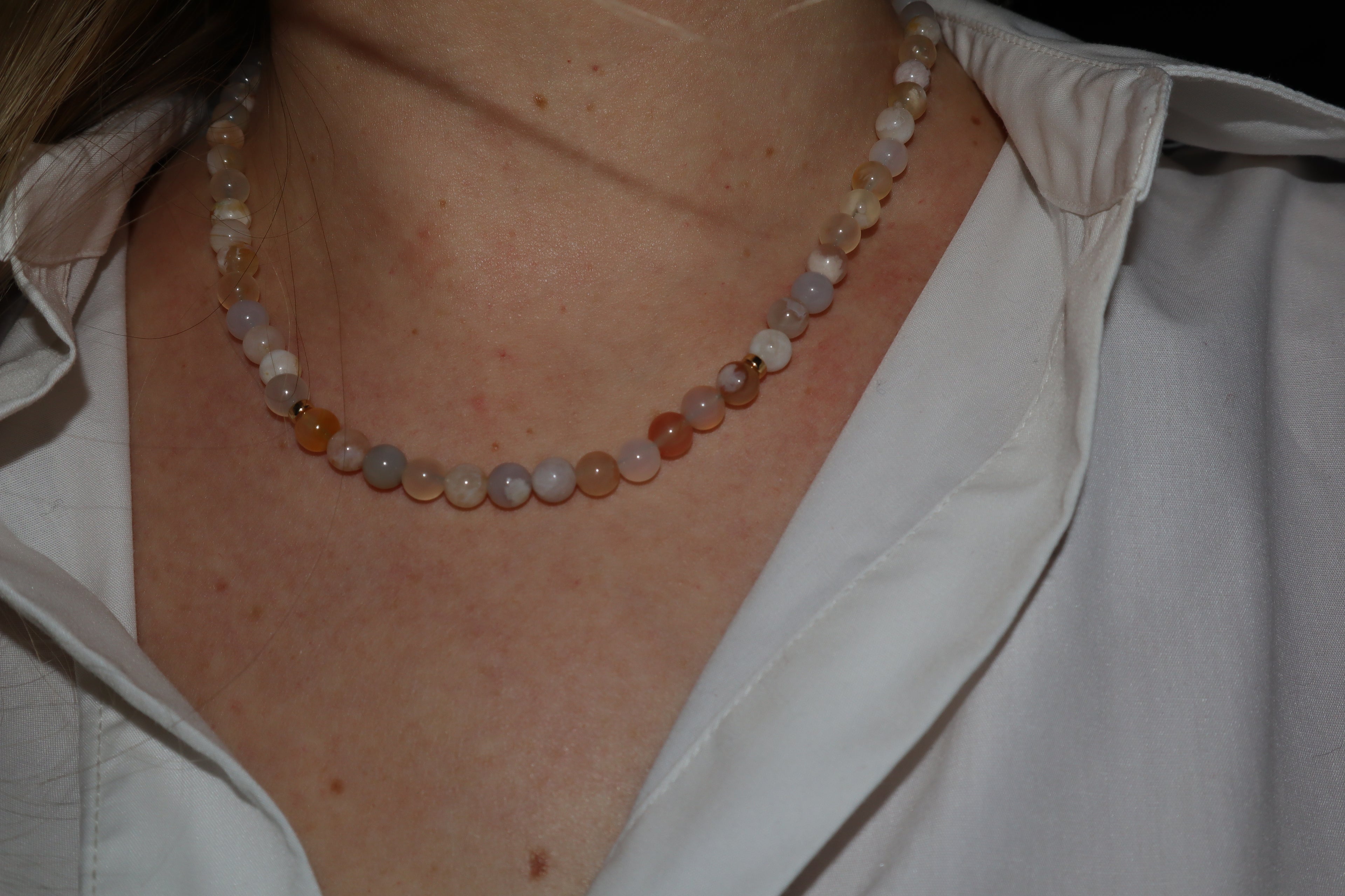 Sakura Agate with Gold